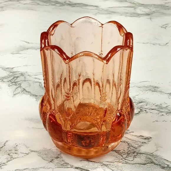 Degenhart Glass Beaded Oval Trinket Toothpick Paperweight Vintage - Picture 3 of 6